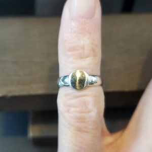 Size 3 925 Sterling Silver Avon Blank Signet Toe Ring